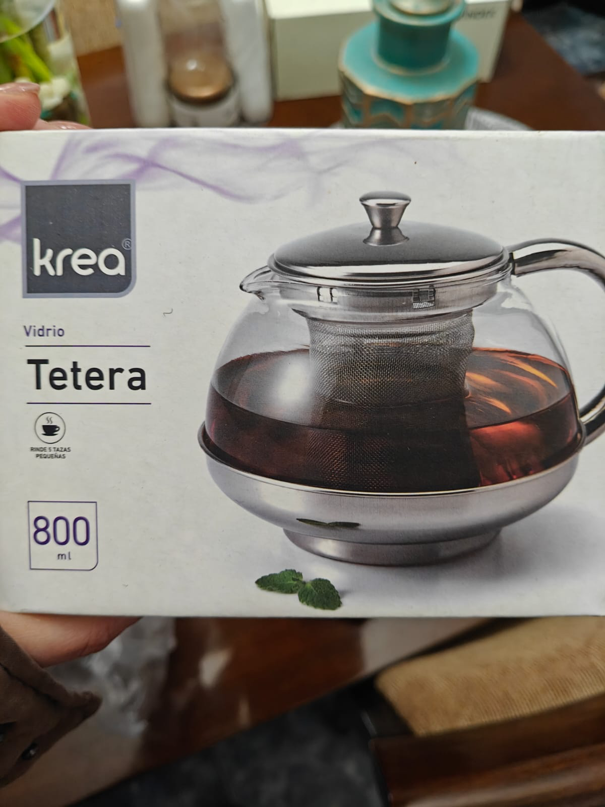 Tetera de vidrio
